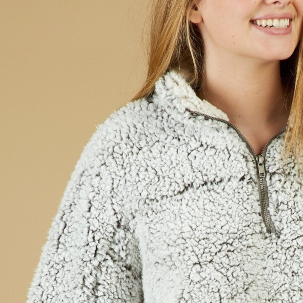 Altar’d State Gray Fuzzy Pullover